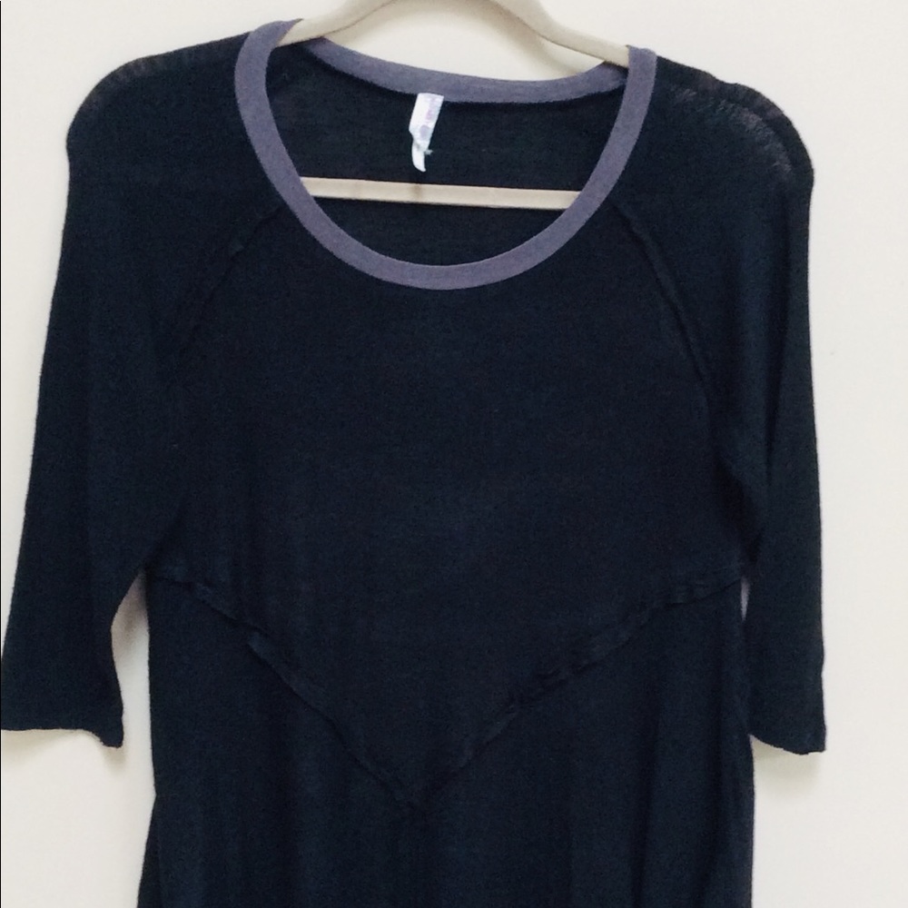 Free People - Intimately Black tunic top - Medium